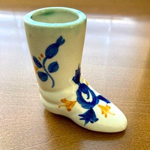 Ceramic Boot Figurine - Vintage - Pre Occupied Japan Circa 1945-1952